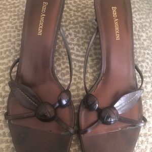 Enzo Angiolini Brown Sandals.